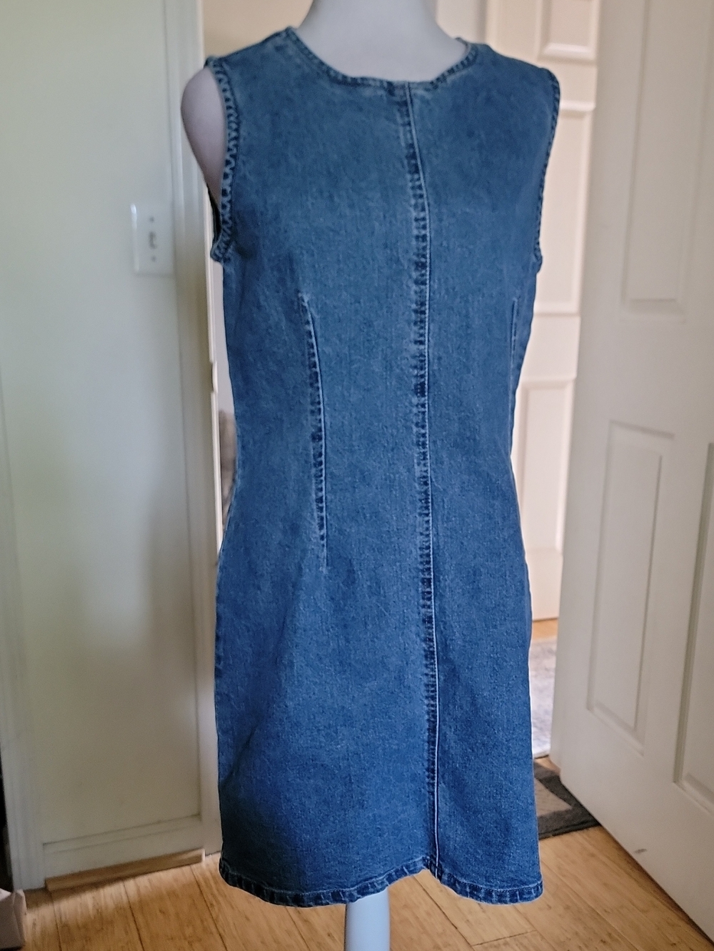 Steve Madden Blue Denim Sleeveless Sheath Dress